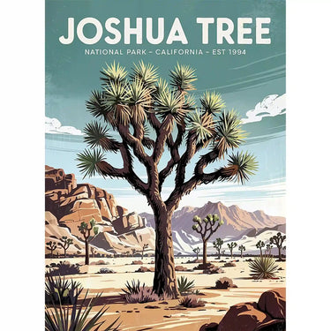 Joshua Tree National Park Puzzle Retro by MakeYourPuzzles